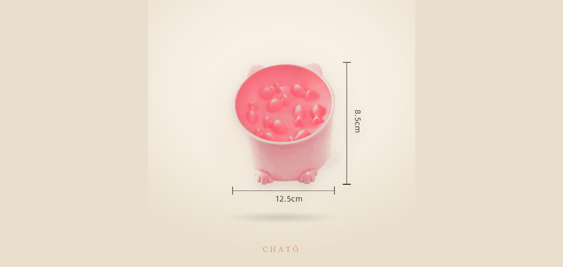 Gamelle anti-glouton Chatô pour ralentir les repas du chat