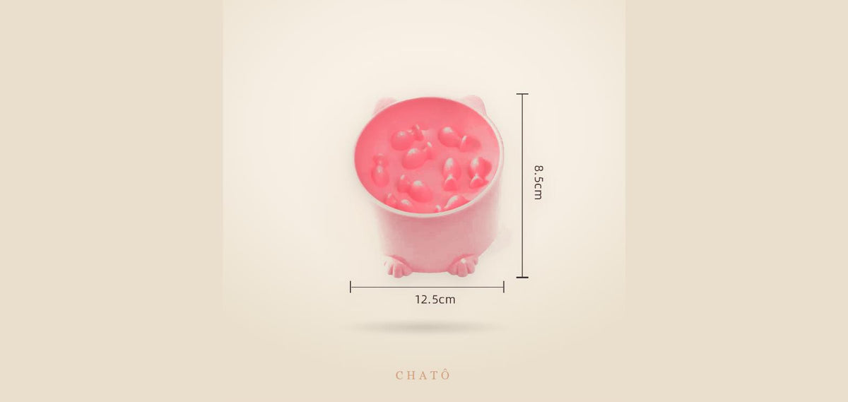 Gamelle anti-glouton Chatô pour ralentir les repas du chat