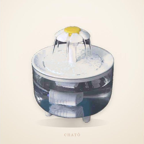 Fontaine à eau pour chat Chatô, 1,2 L, silencieuse et filtrée