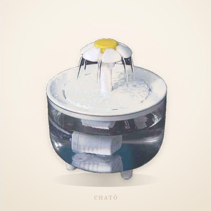 Fontaine à eau pour chat Chatô, 1,2 L, silencieuse et filtrée